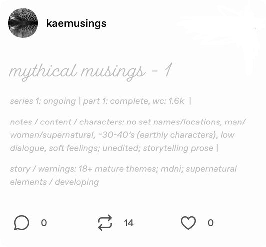 mythical musings - s1p1